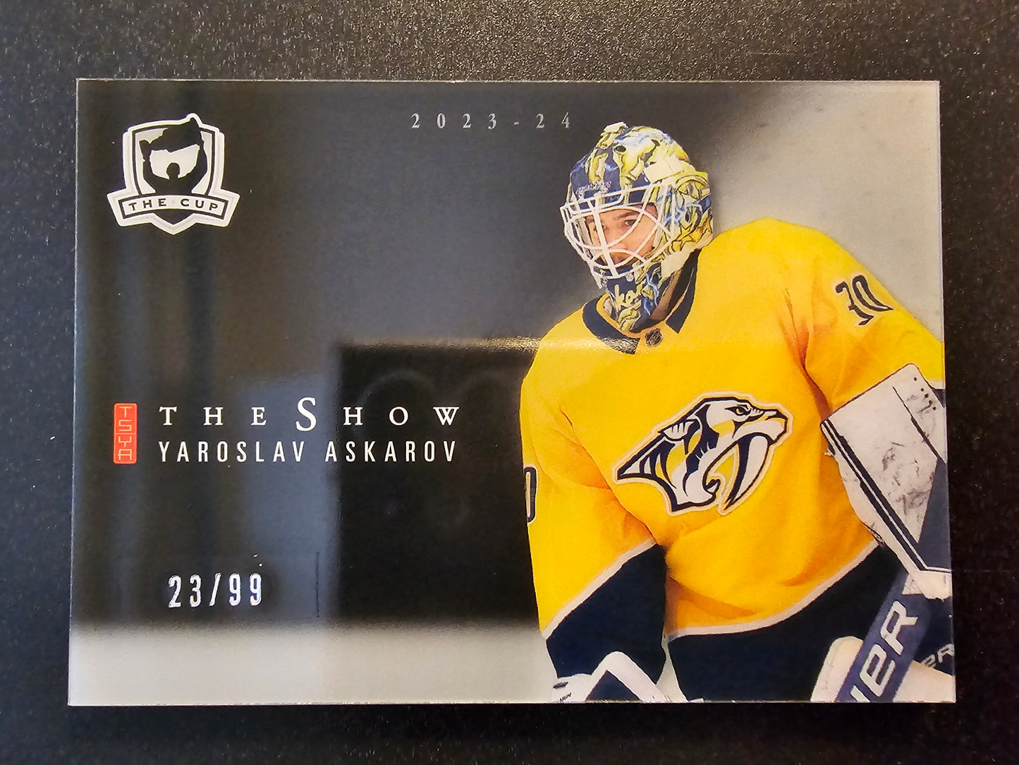 2023-24 Upper Deck The Cup - The Show Black - Yaroslav Askarov #SB-YA /99 RC