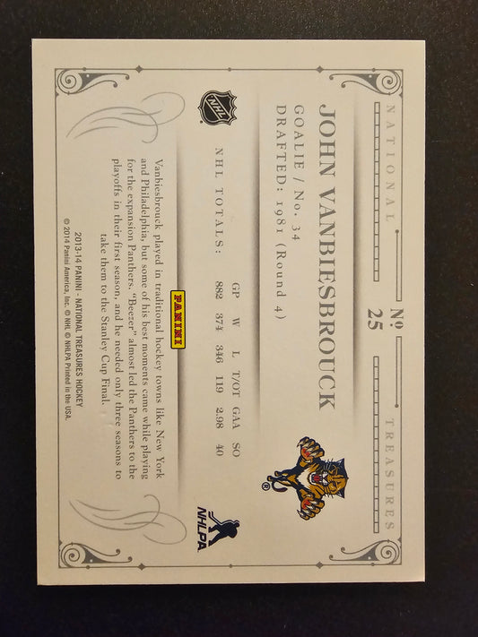 2013-14 Panini National Treasures - John Vanbiesbrouck #25 /199