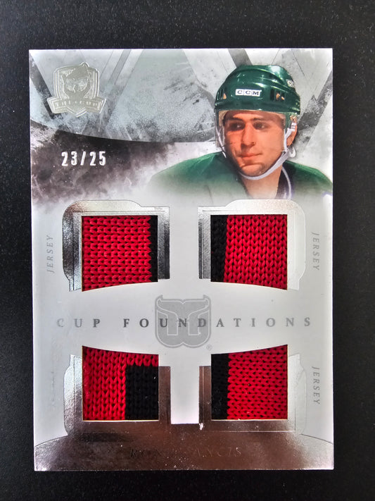 2010-11 Upper Deck The Cup - Foundations Quadruple Jersey - Ron Francis #CF-RF /25