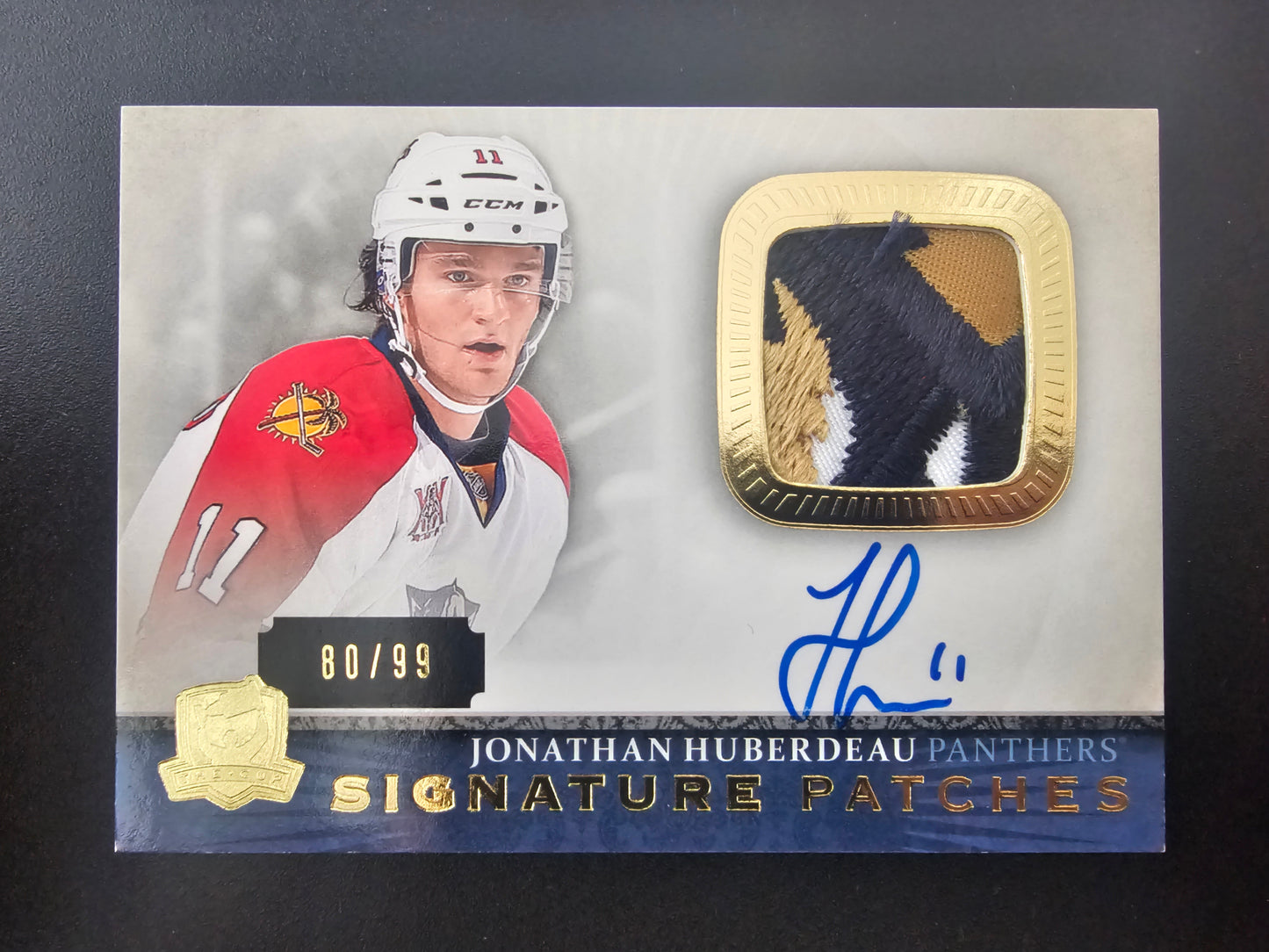 2013-14 Upper Deck The Cup - Signature Patches - Jonathan Huberdeau #SP-HU /99 RY