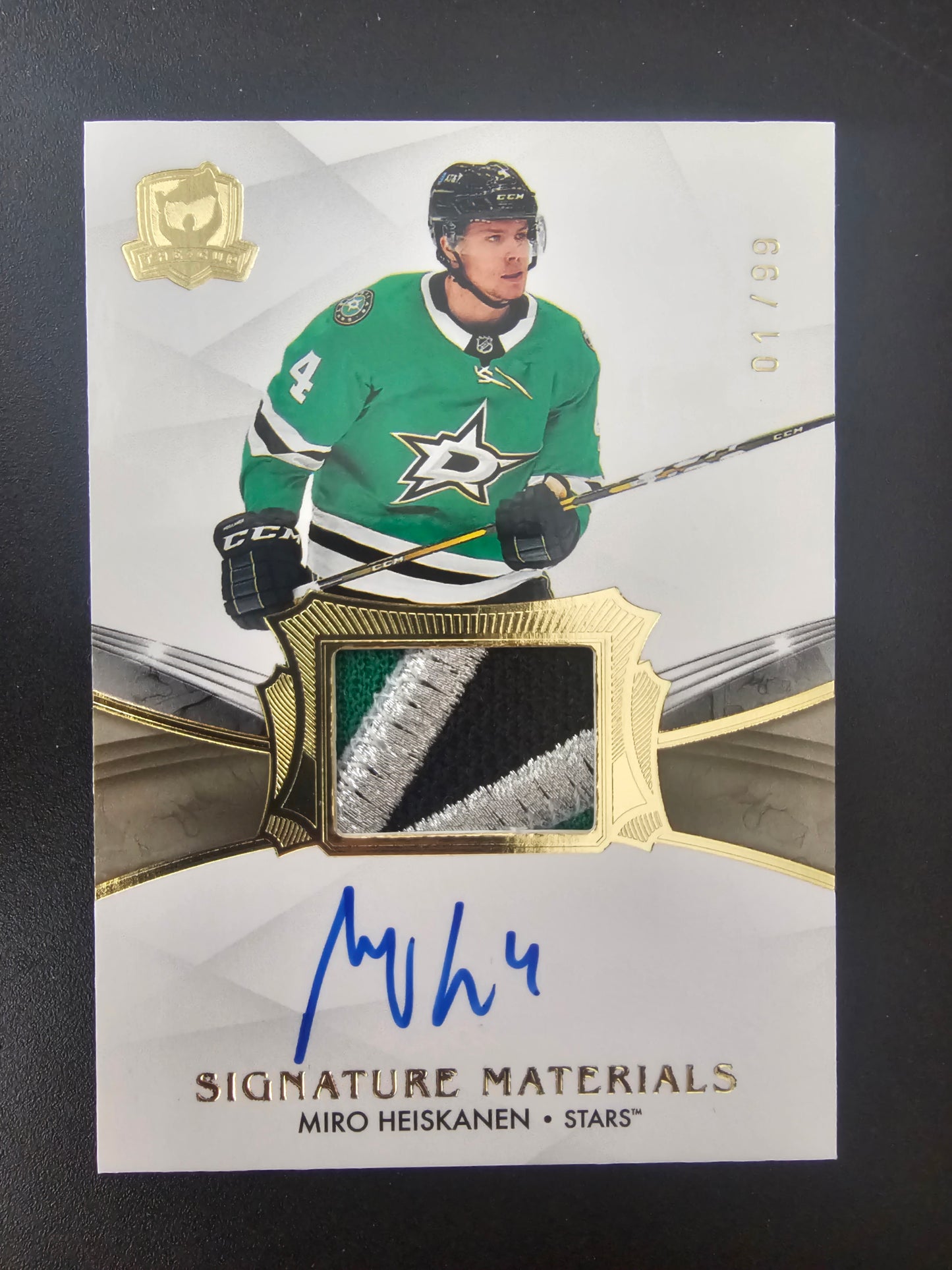 2020-21 Upper Deck The Cup - Signature Materials - Miro Heiskanen #SP-MH /99