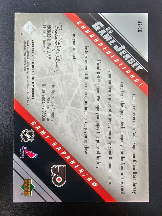 2005-06 Upper Deck - UD Game Jersey Series 2 - Sami Kapanen #J2-SK