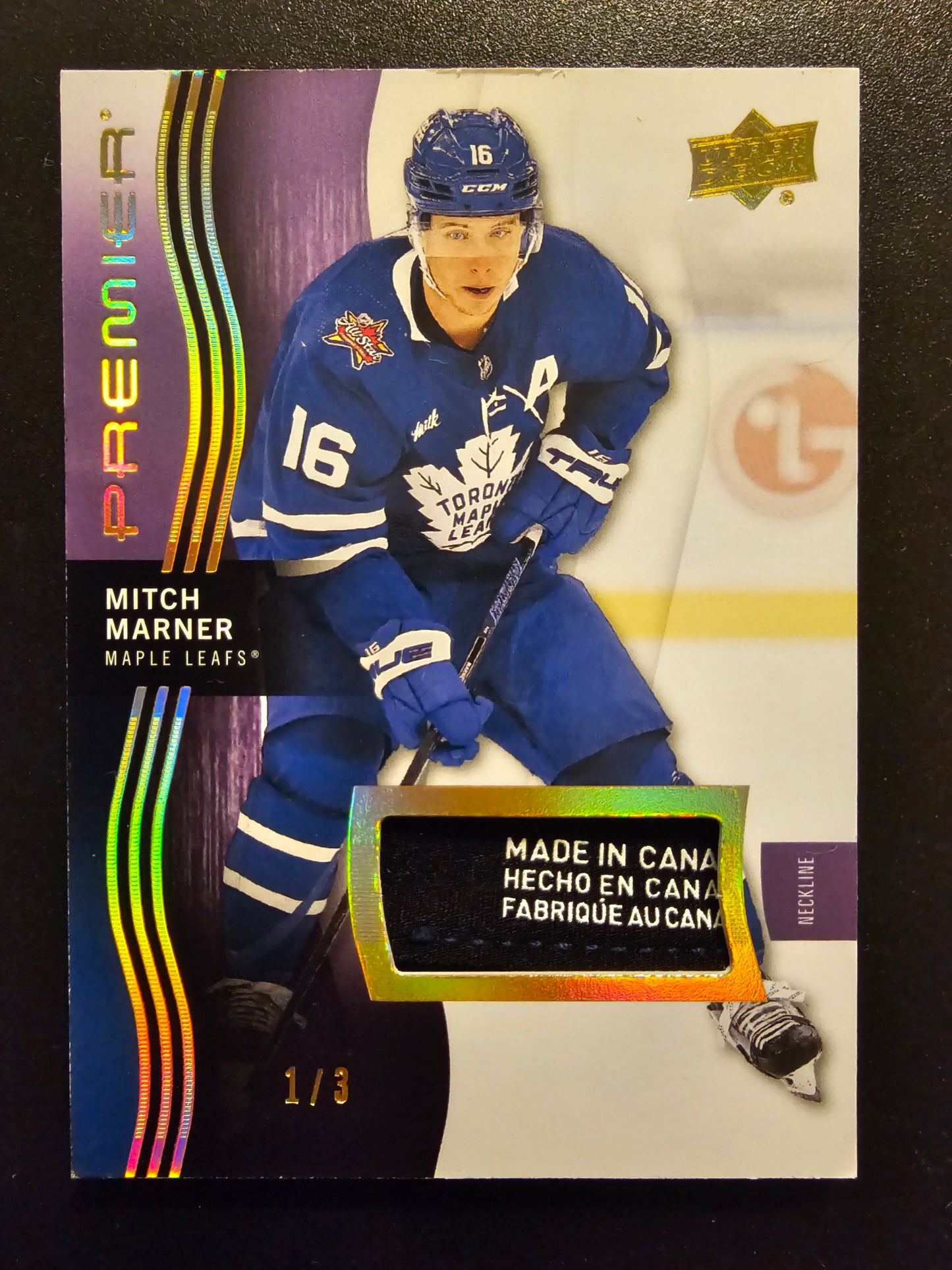 2023-24 Upper Deck Premier - Neckline - Mitch Marner #66 /3