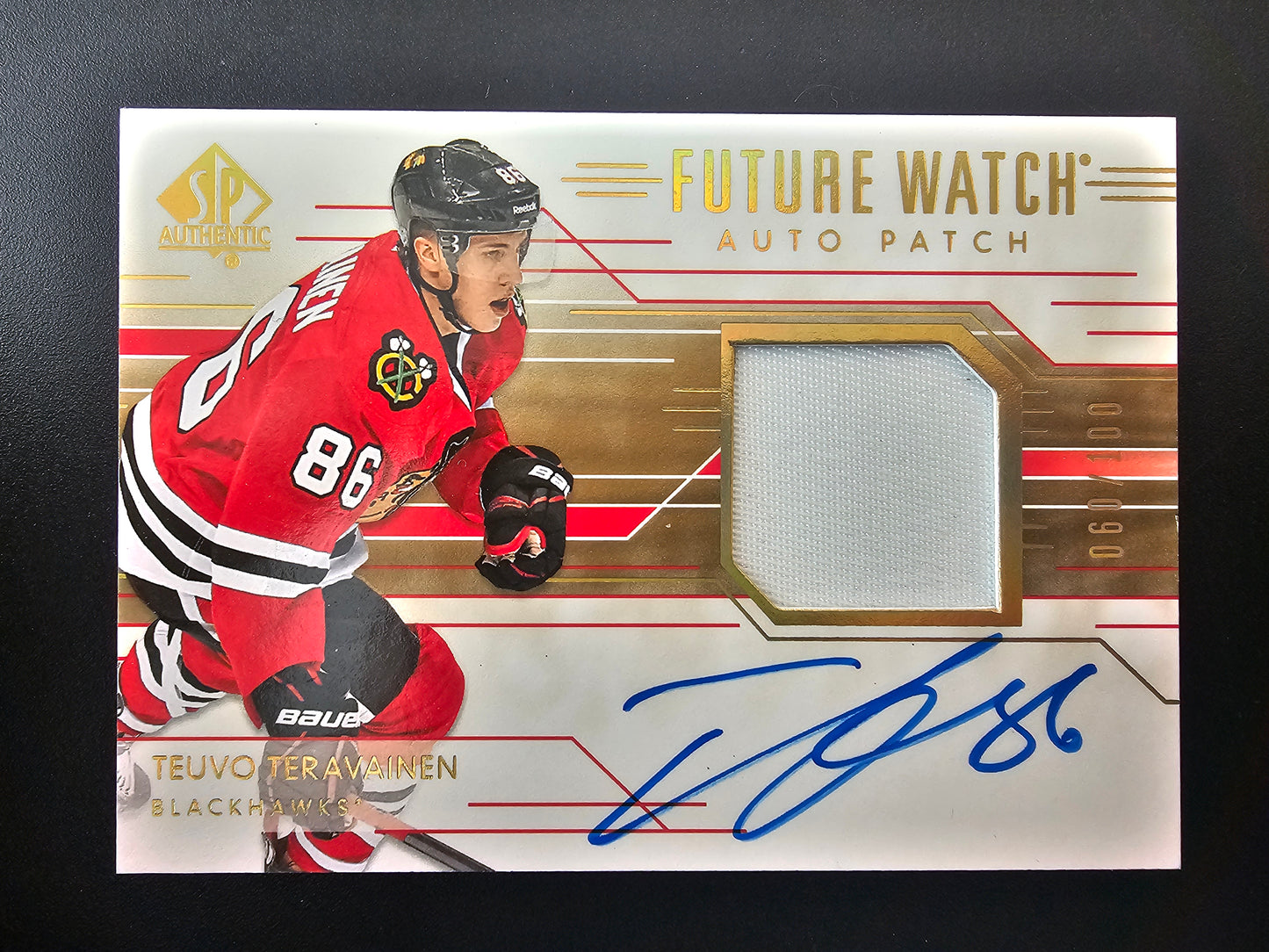 2014-15 Upper Deck SP Authentic - Limited - Future Watch Autographs - Teuvo Teravainen #284 /100 RC