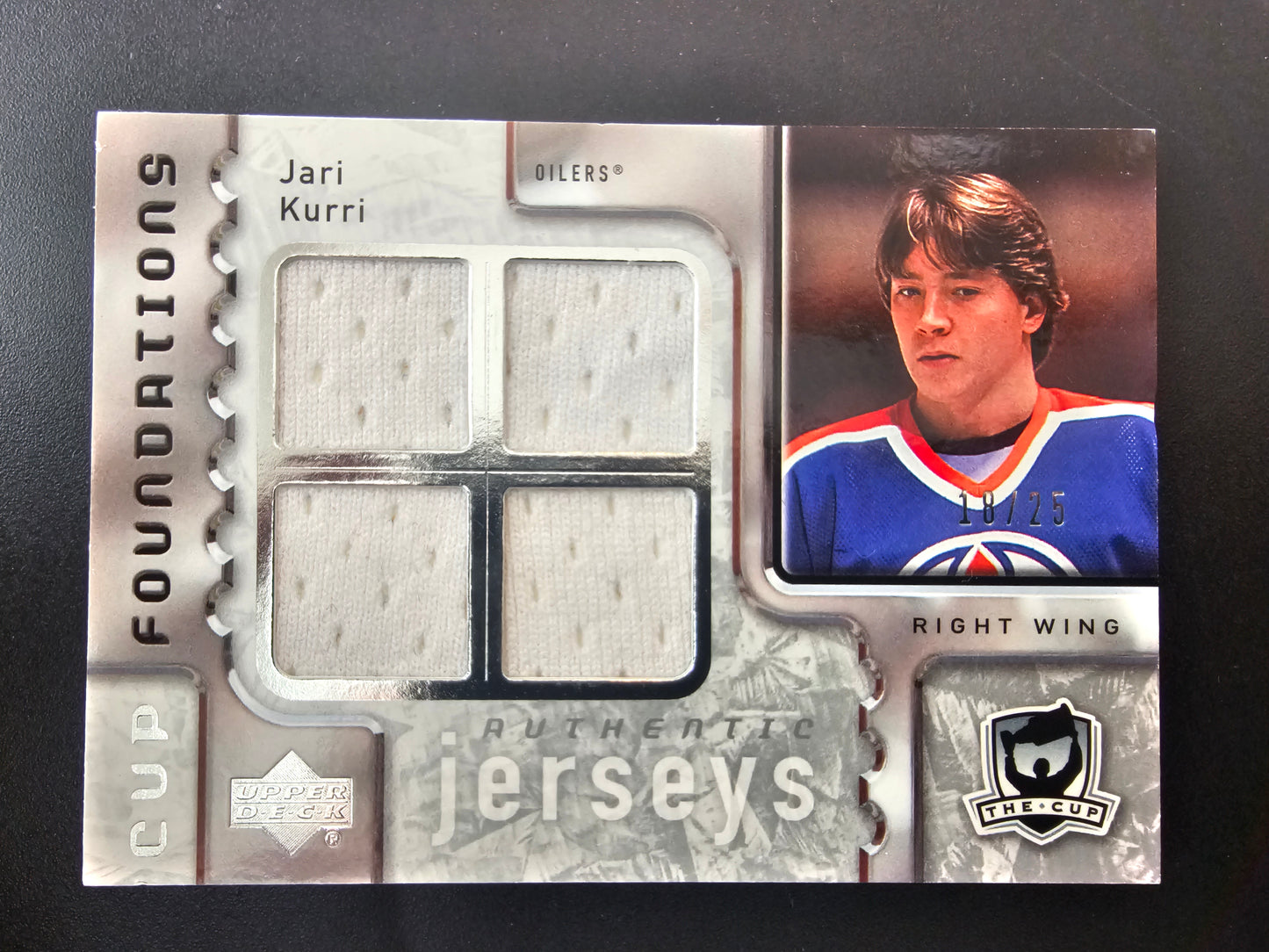 2006-07 Upper Deck The Cup - Cup Foundations Quad - Jerseys - Jari Kurri #CQ-JK /25
