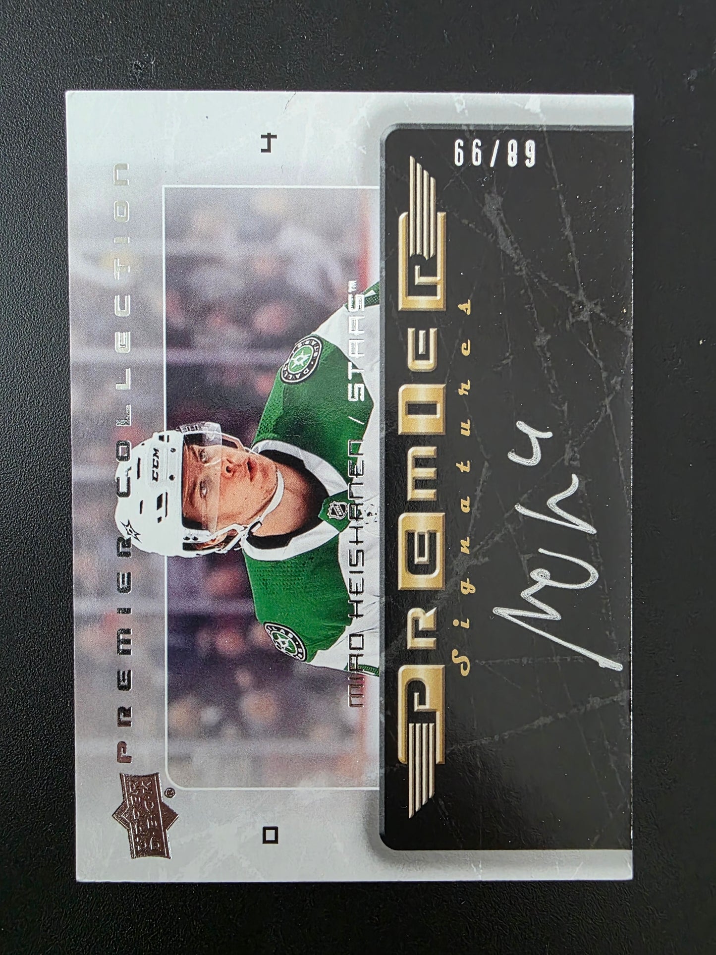 2018-19 Upper Deck Premier - 2003-04 Retro Premier Signatures Rookie - Miro Heiskanen #03-MH /99 RY
