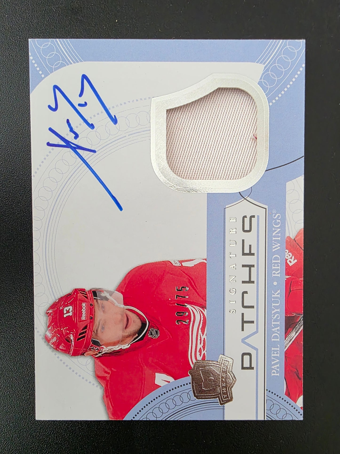 2011-12 Upper Deck The Cup - Signature Patches - Pavel Datsyuk #SP-PD /75