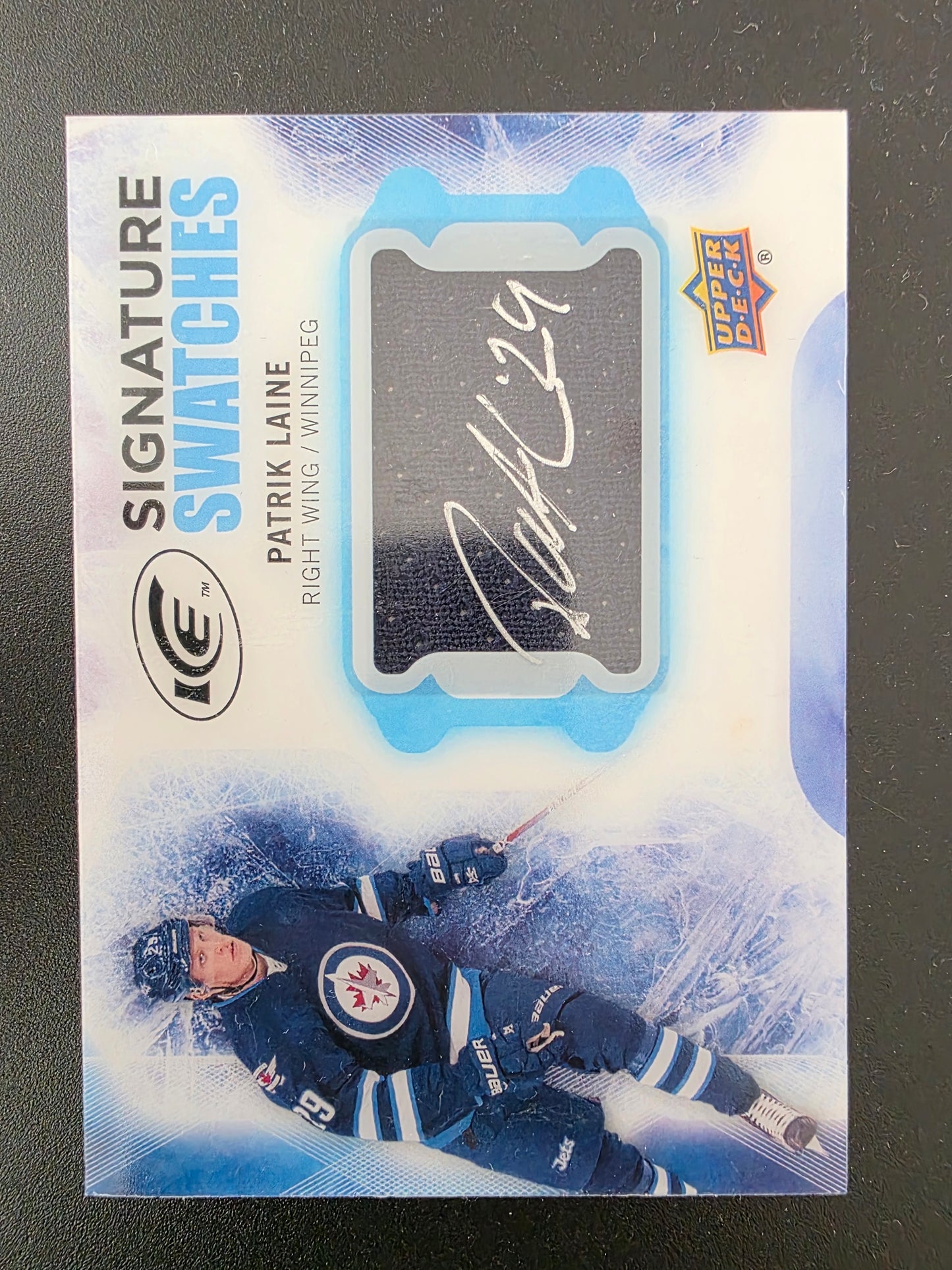 2016-17 Upper Deck Ice - Signature Swatches - Patrik Laine #SS-PL RY