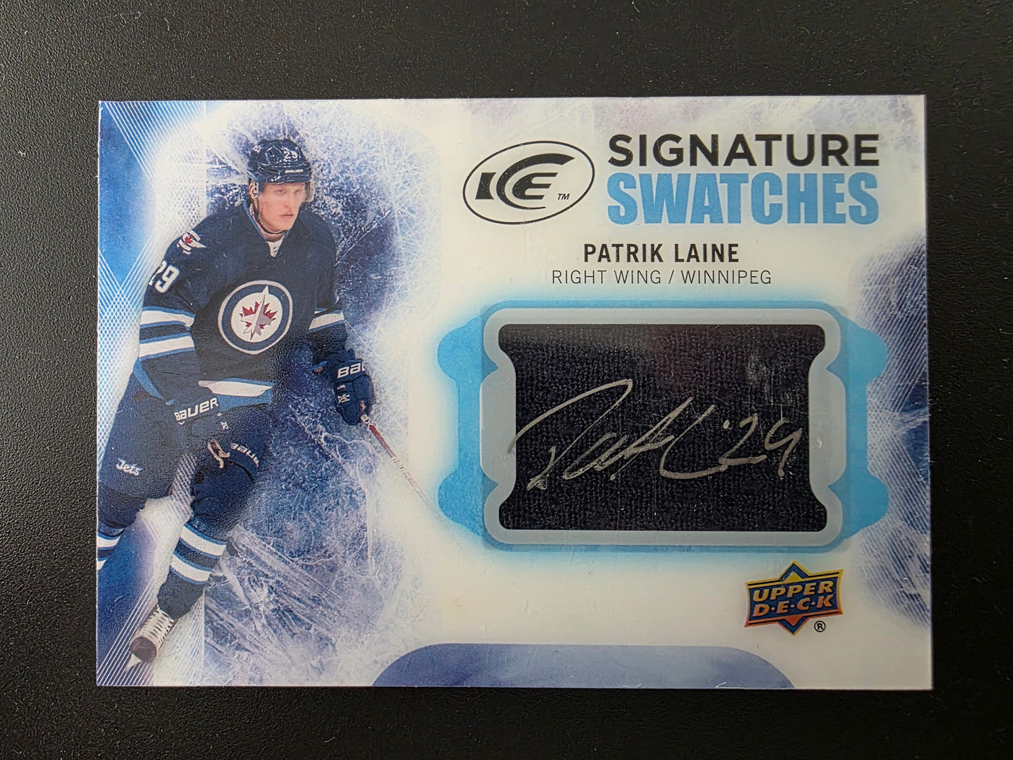 2016-17 Upper Deck Ice - Signature Swatches - Patrik Laine #SS-PL RY