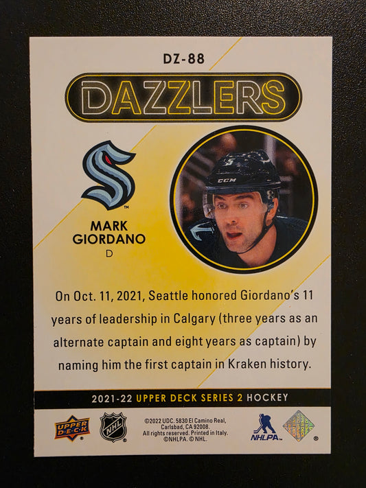 2021-22 Upper Deck Series 2 - Dazzlers - Orange - Mark Giordano #DZ-88
