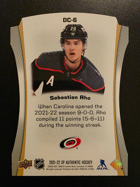 2021-22 Upper Deck SP Authentic - Die-Cuts - Sebastian Aho #DC-6