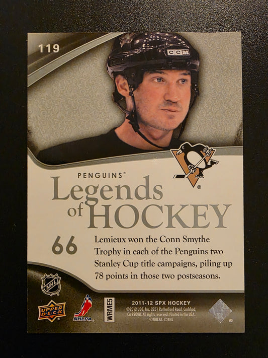 2011-12 Upper Deck SPx - Legends of Hockey - Mario Lemieux #119 /499