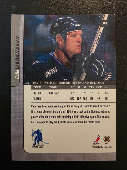 2000-01 In the Game Be A Player Signature Series - Emerald Toronto Spring Expo - Calle Johansson #94 /10