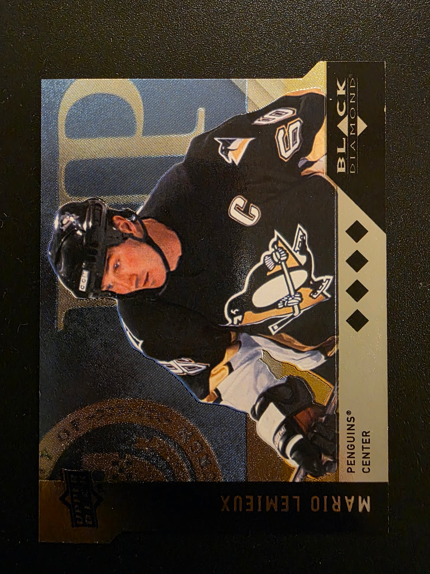 2009-10 Upper Deck Black Diamond - Horizontal Variations - Perimeter Die-Cut - Mario Lemieux #BD28