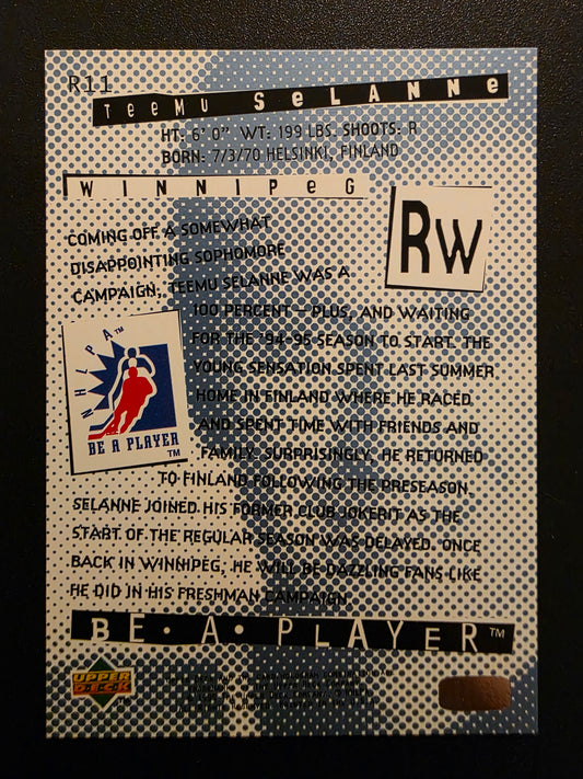 1994-95 Upper Deck Be a Player - Teemu Selanne #R11