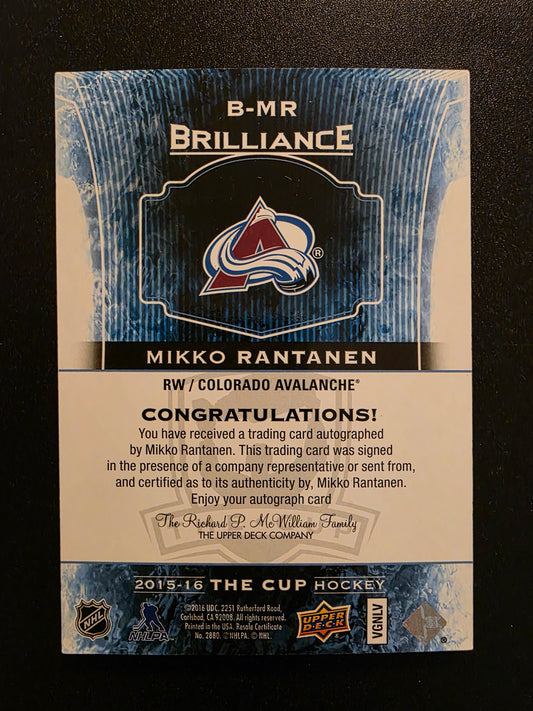2015-16 Upper Deck The Cup - Brilliance Autographs - Mikko Rantanen #B-MR RY