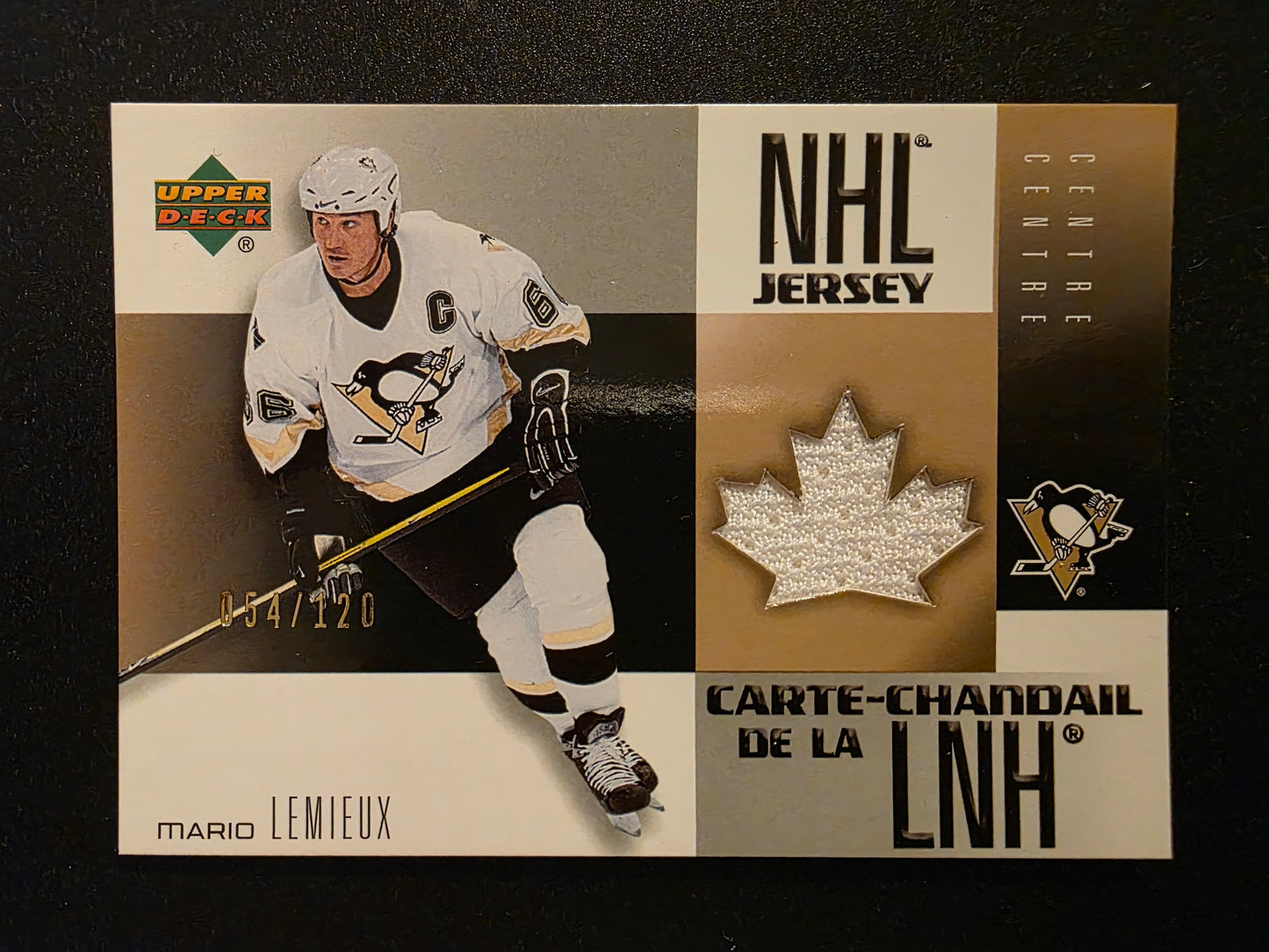 2005-06 Upper Deck McDonald's - Jerseys - Mario Lemieux #MJ1 /120