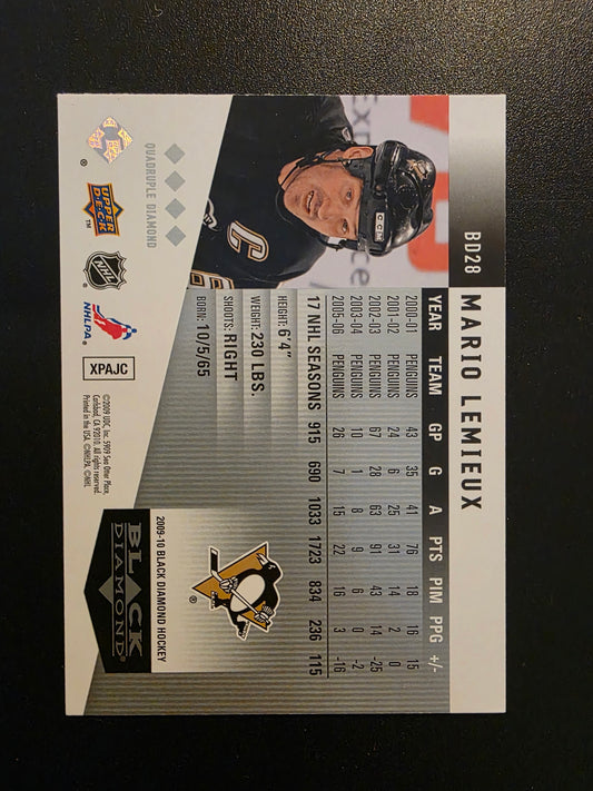 2009-10 Upper Deck Black Diamond - Horizontal Variations - Mario Lemieux #BD28