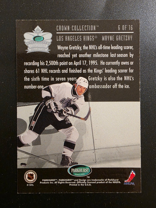 1995-96 Parkhurst International - Crown Collection - Gold - Wayne Gretzky #6