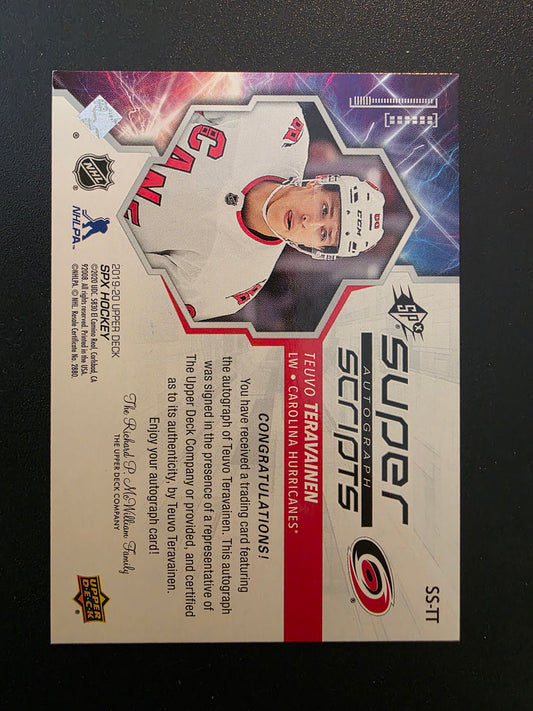 2019-20 Upper Deck SPx - Superscripts - Teuvo Teravainen #SS-TT