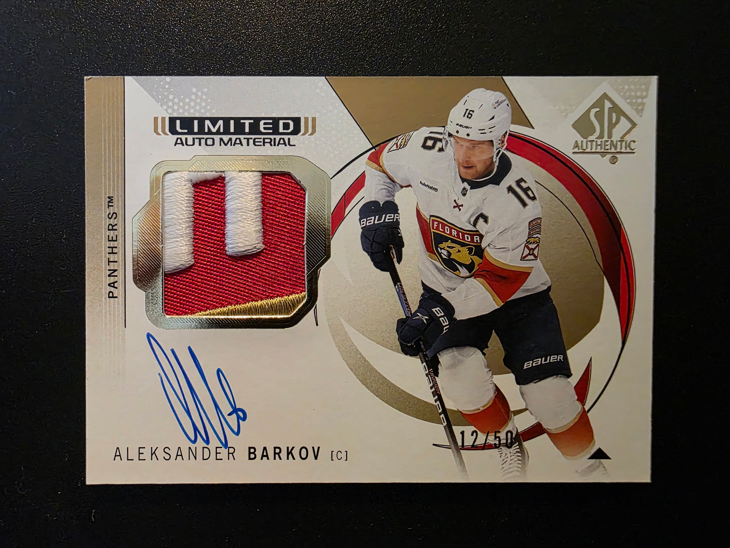 2024-25 Upper Deck SP Authentic - Limited Auto Material - Aleksander Barkov #39 /50