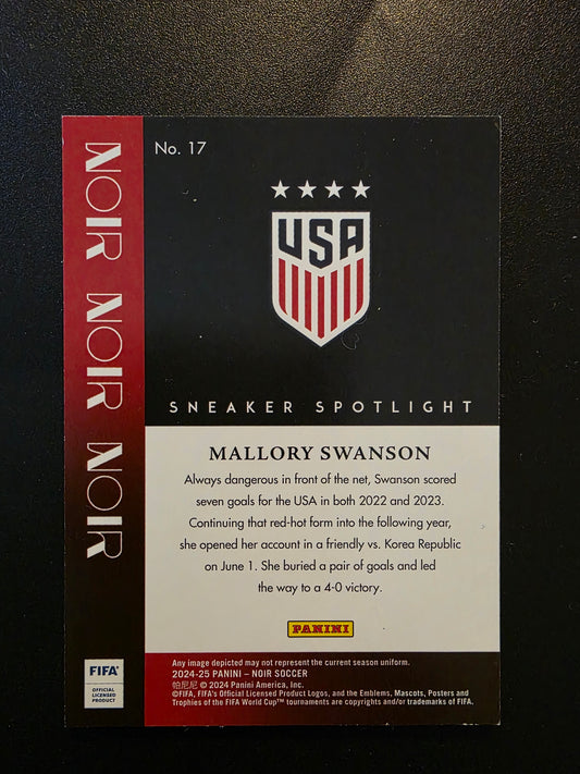 2024-25 Panini Noir - Sneaker Spotlight - Mallory Swanson #17 /25