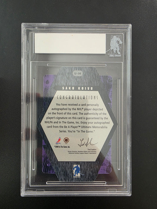 2000-01 In the Game Be A Player Ultimate Memorabilia - Gold Autographs - Saku Koivu #U-04 /10