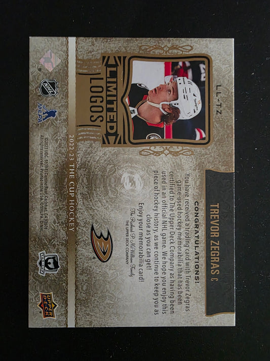 2022-23 Upper Deck The Cup - Limited Logos - Trevor Zegras #LL-TZ /50
