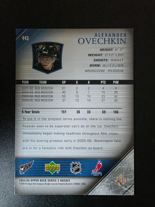 2005-06 Upper Deck - Young Guns - Alexander Ovechkin #443 RC