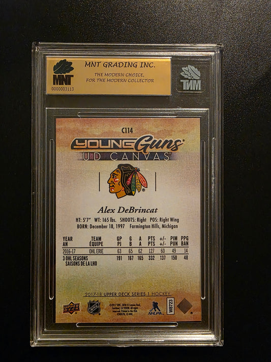 2017-18 Upper Deck - UD Canvas - Young Guns - Alex DeBrincat #C114 MINT 9.5 RC