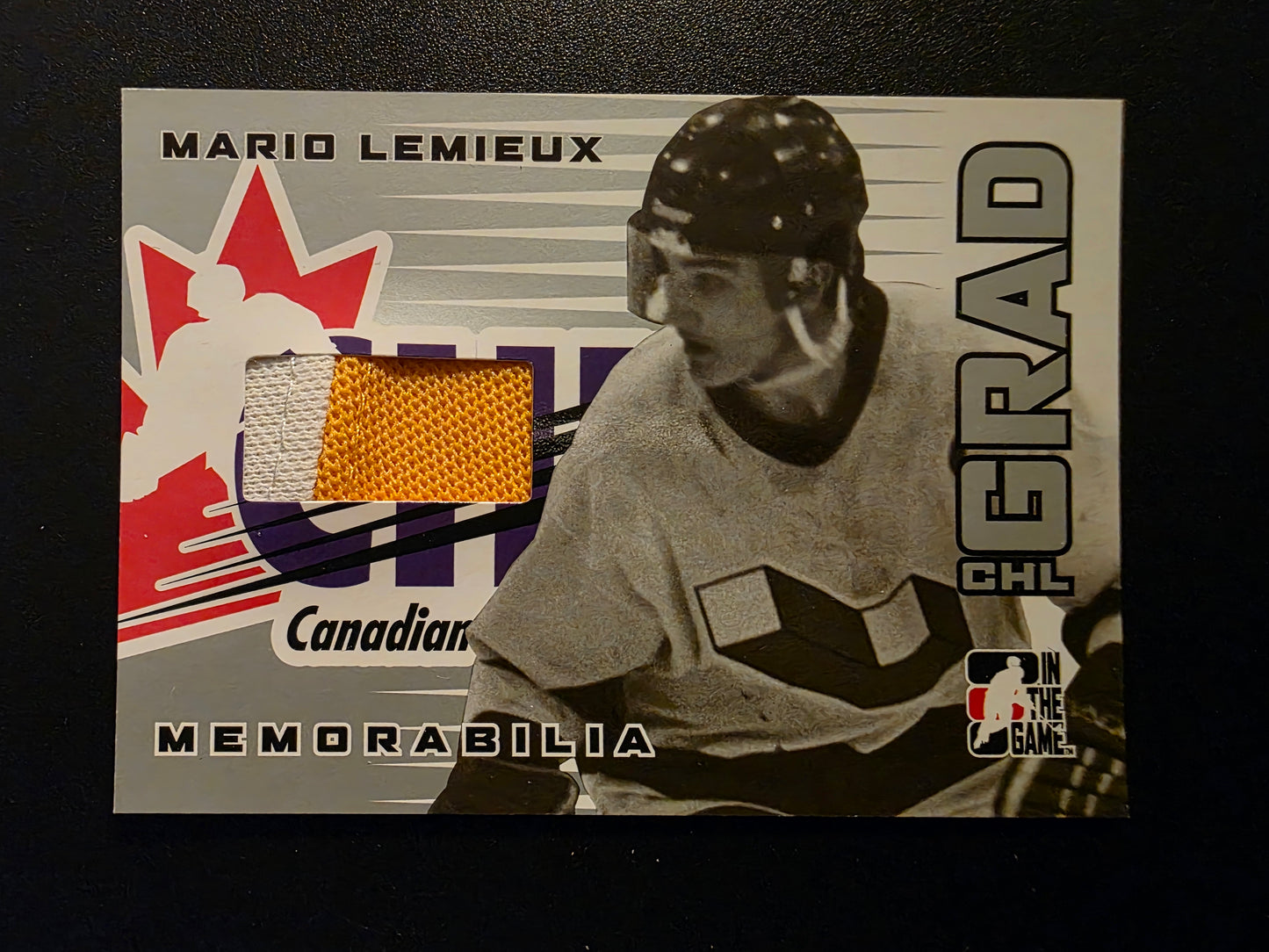 2005-06 In the Game Heroes and Prospects - CHL Grad Memorabilia - Silver - Mario Lemieux #CG-05 /70