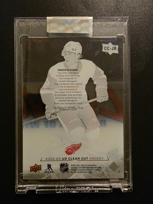 2023-24 Upper Deck Clear Cut - 2022-23 Base Update - Rookies - Jonatan Berggren #CC-JB