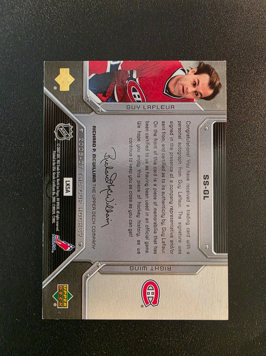 2006-07 Upper Deck The Cup - Scripted Swatches - Guy Lafleur #SS-GL /25