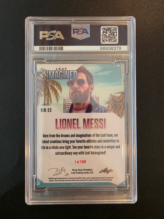 2023 Leaf ReImagined - Lionel Messi #RIB-23 /1438 PSA 10