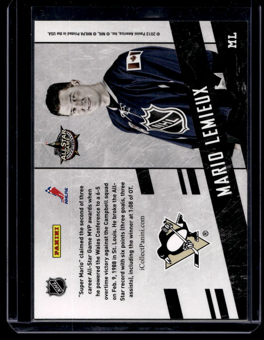 2012 Panini All-Star Game Ottawa - Mario Lemieux #ML