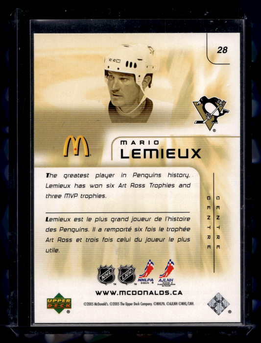 2005-06 Upper Deck McDonald's - Mario Lemieux #28