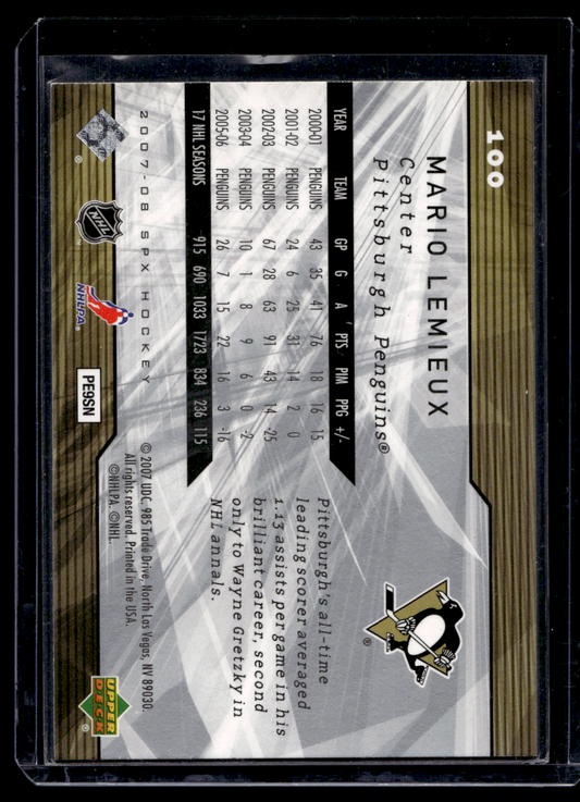 2007-08 Upper Deck SPx - Mario Lemieux #100