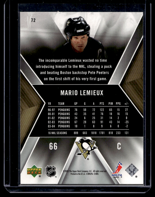 2005-06 Upper Deck SPx - Mario Lemieux #72