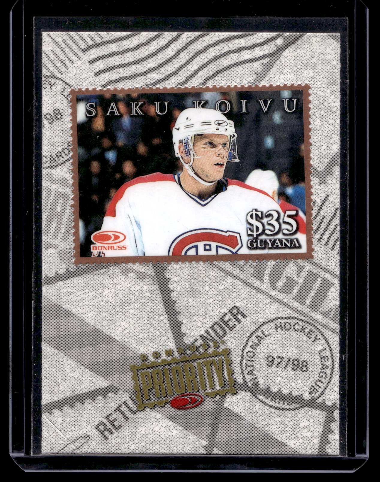 1997-98 Donruss Priority - Stamps - Bronze - Saku Koivu