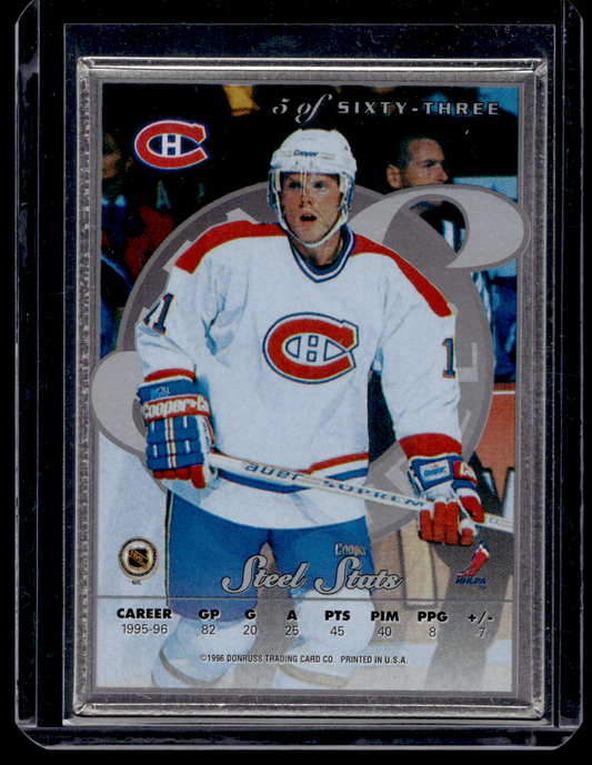 1996-97 Leaf Preferred - Steel - Saku Koivu #5