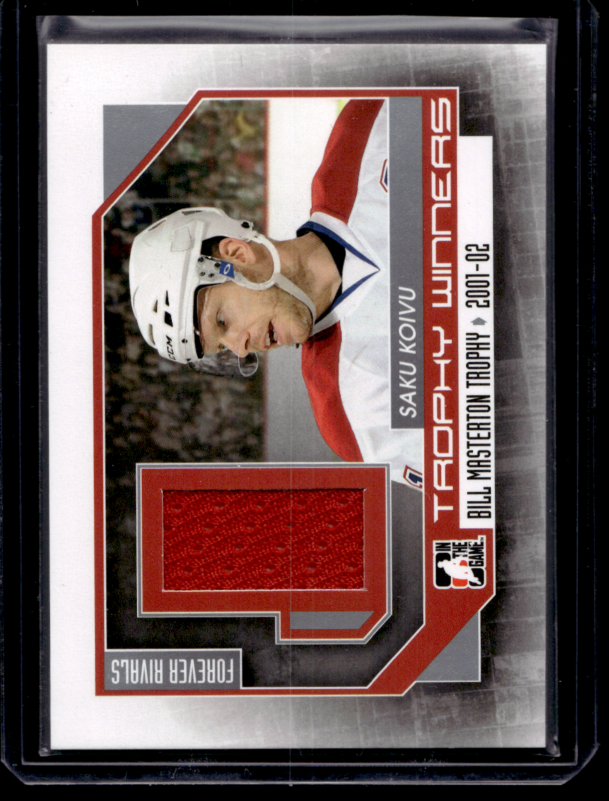 2012-13 In the Game Forever Rivals Series - Trophy Winners Jersey - Silver - Saku Koivu #TW-06