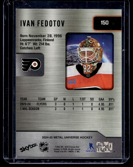2024-25 Skybox Metal Universe - Rookies - Ivan Fedotov #150 RC