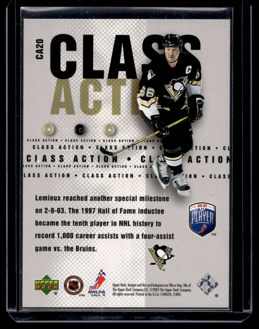 2005-06 Upper Deck Be a Player - Class Action - Mario Lemieux #CA20 /299