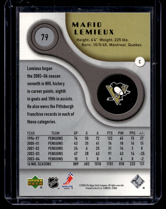 2005-06 Upper Deck SP Game Used Edition - Mario Lemieux #79