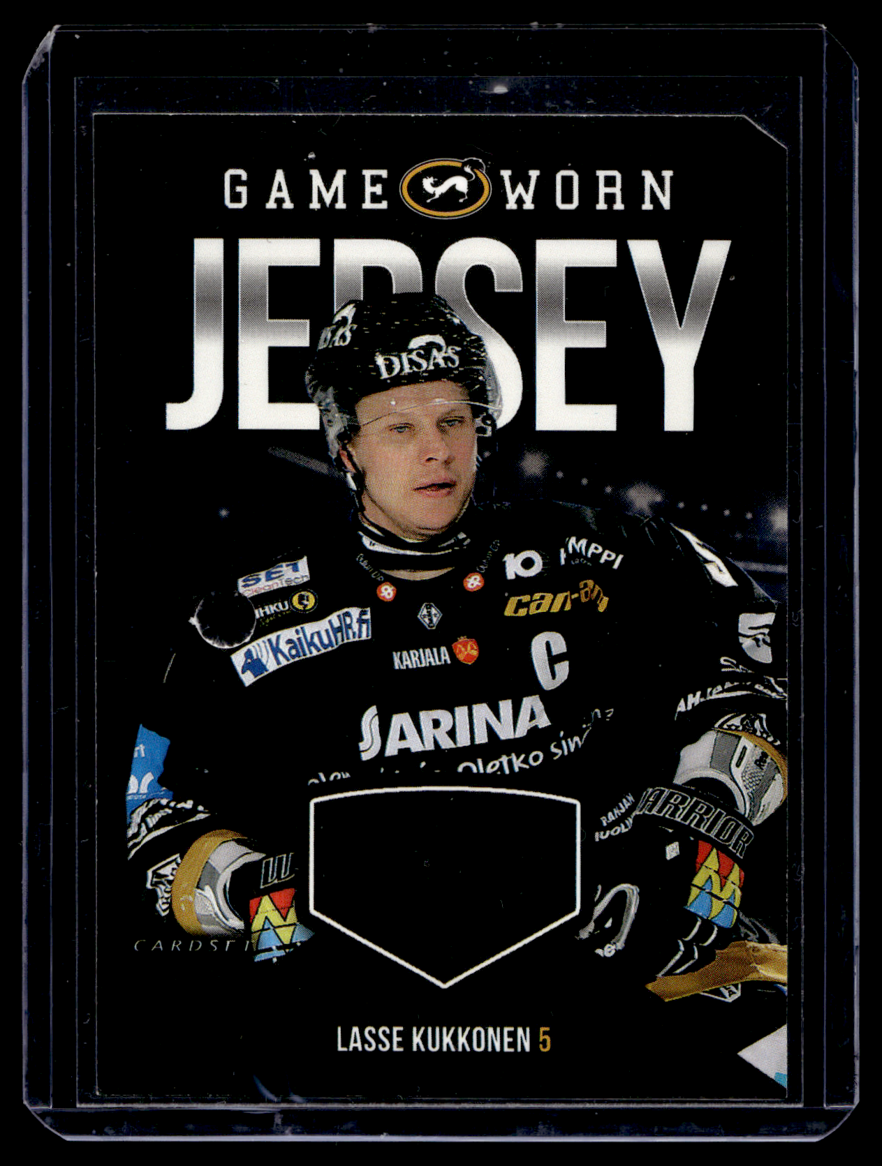 2017-18 Cardset - Game Worn Jersey - Lasse Kukkonen /128