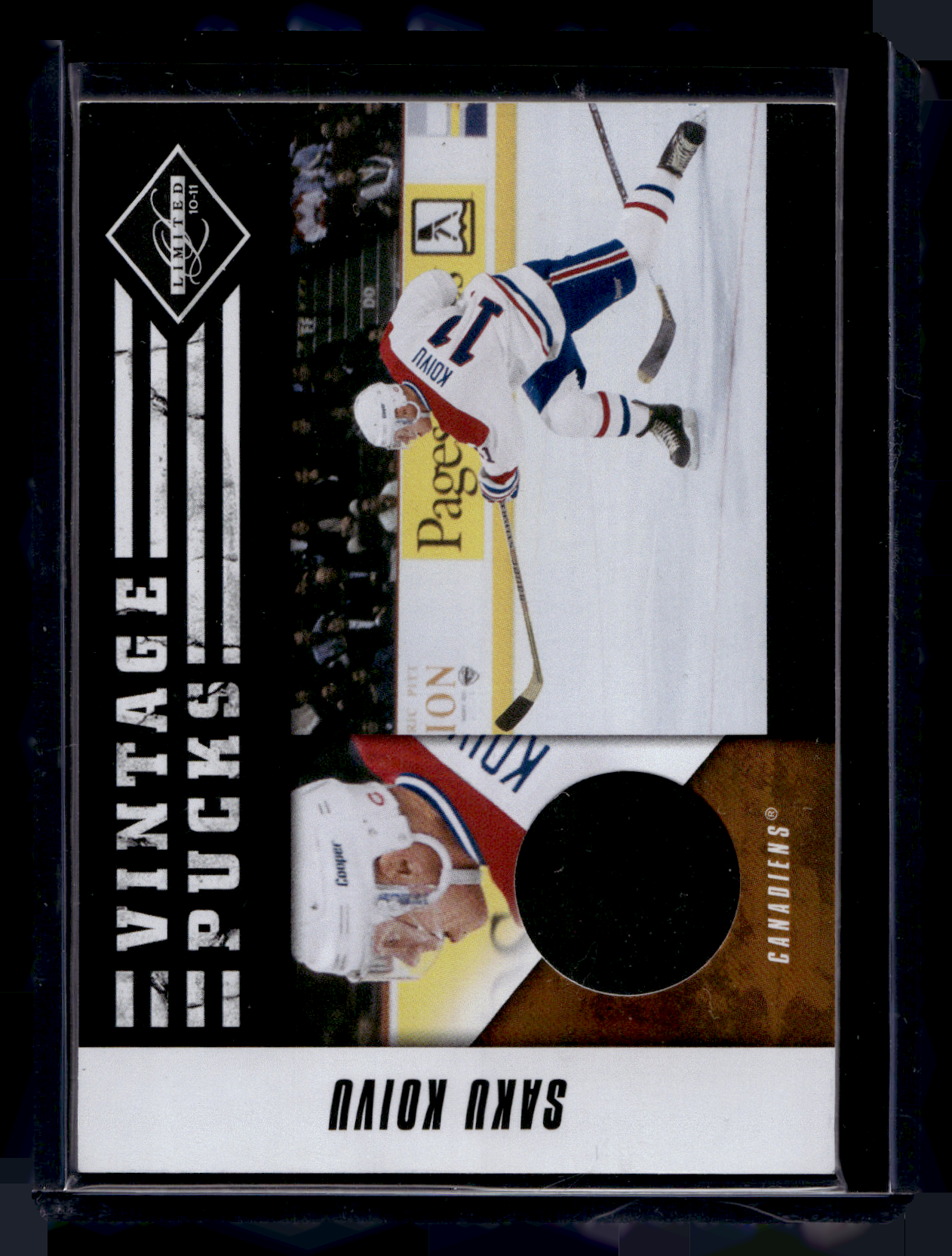 2010-11 Panini Limited - Vintage Pucks - Saku Koivu #SK /20