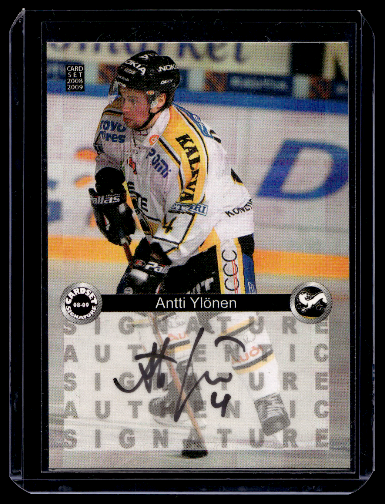 2008-09 Cardset Signature - Antti Ylönen /125