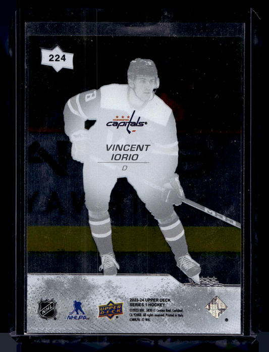 2023-24 Upper Deck Series 1 - Clear Cut - Young Guns - Vincent Iorio #224 RC