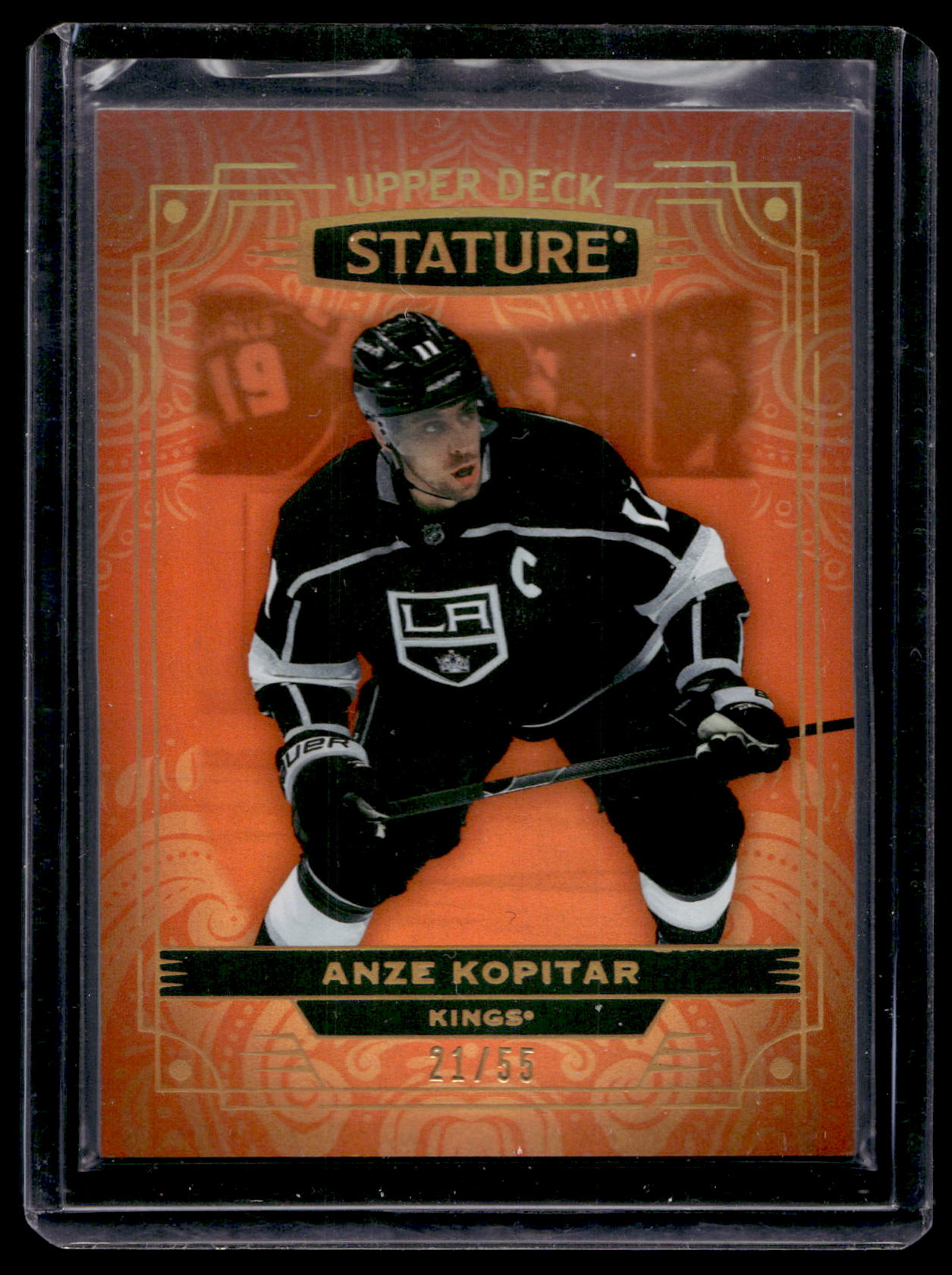 2022-23 Upper Deck Stature - Orange - Anze Kopitar #88 /55