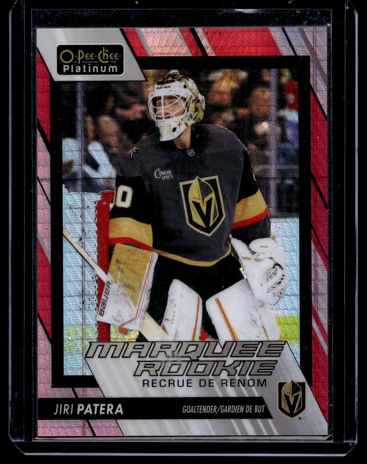2023-24 Upper Deck OPC Platinum - Red Prism - Marquee Rookies - Jiri Patera #268 /199 RC